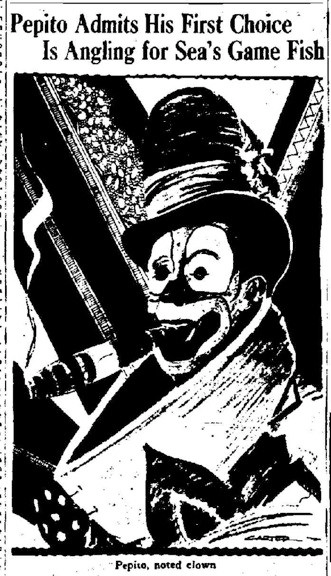 Rochester Democrat Chronicle:  Pepito Admits His First Choice Is Angling for Sea’s Game Fish&nbsp;(1931)